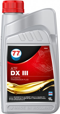 

Трансмиссионное масло 77 Lubricants ATF DX III 1л