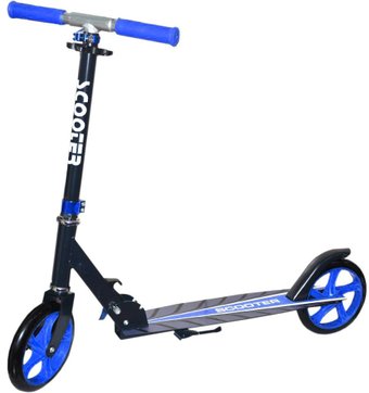 Двухколесный подростковый самокат Scooter C-03 (черный/синий)