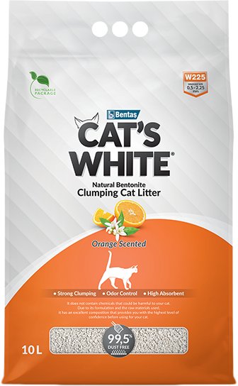 

Наполнитель для туалета Cat's White Orange Scented 10 л