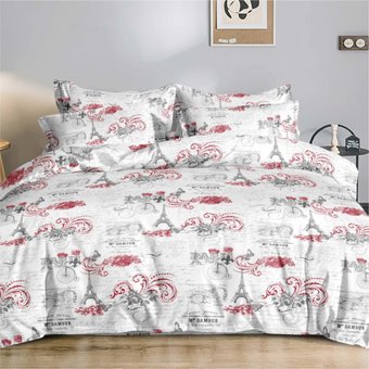 2-спальный комплект постельного белья Alleri Эко Сатин 2сп СС-466