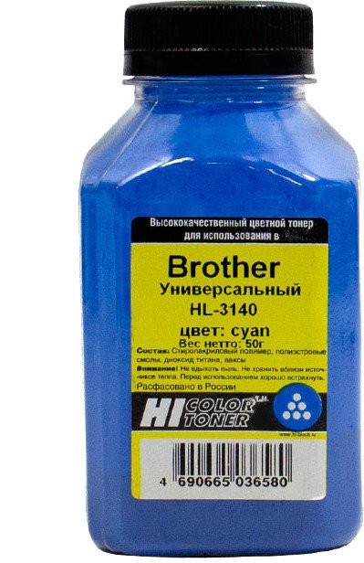 

Тонер Hi-Black Универсальный для Brother HL-3140 (циан) 50 г