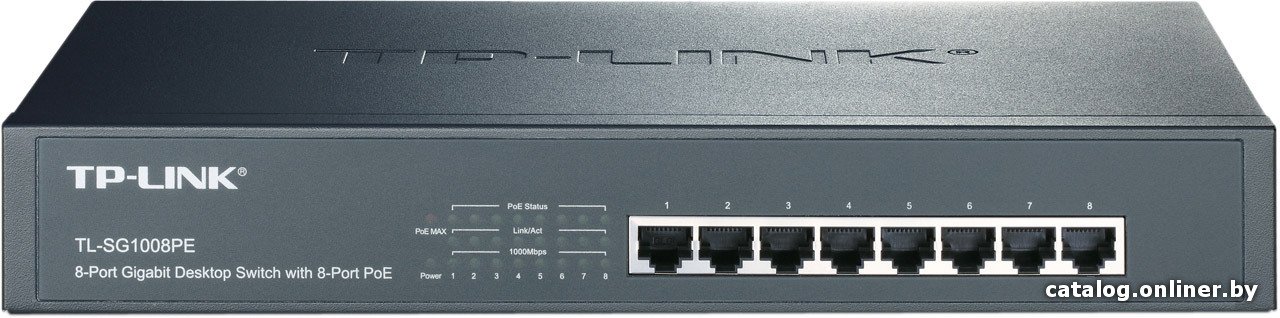 Неуправляемый коммутатор TP-Link TL-SG1008PE
