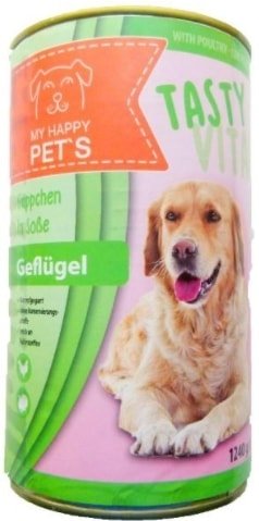 

Консервированный корм для собак My Happy Pets с домашней птицей 1.24 кг