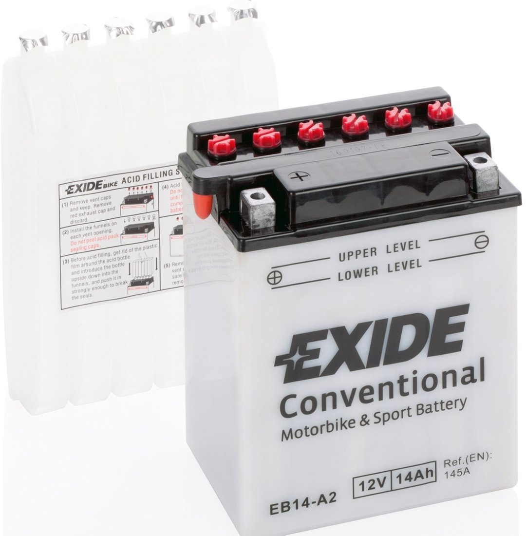 

Мотоциклетный аккумулятор Exide EB14-A2 (14 А·ч)