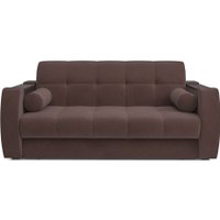 Диван Мебель-АРС Аккордеон Барон №3 ППУ 120x200 (велюр молочный шоколад НВ-178/13)