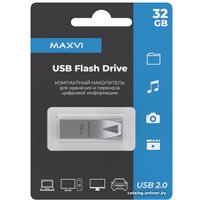 USB Flash Maxvi MK2 32GB (серебристый)