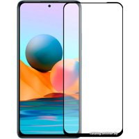 Защитное стекло KST Full glue для Xiaomi Redmi Note 10/10S (черное)