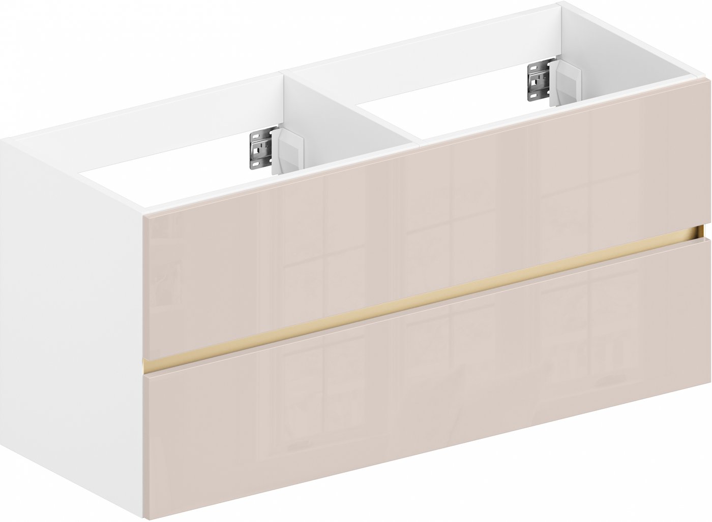 

ЗОВ Тумба под умывальник Лира 120 L120MW0MTGVG (тальк)