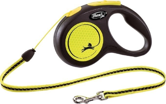 

Поводок-рулетка Flexi New Neon S Cord 5 м (желтый)