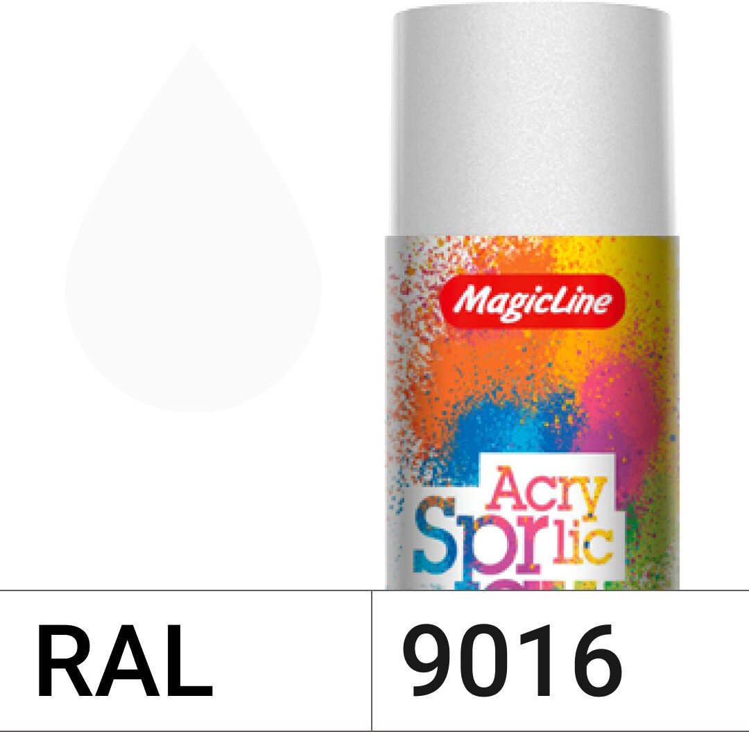 

Автомобильная краска MagicLine белая матовая RAL 9016 265 г