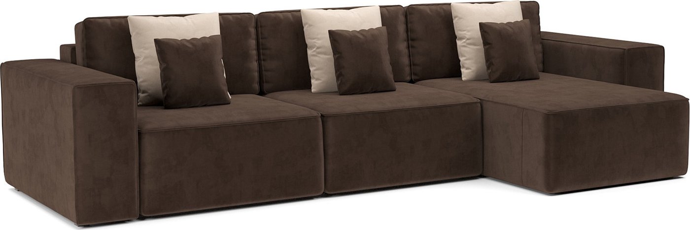 

Угловой диван Мебель-АРС Фессалия правый угол (велюр молочный шоколад НВ-178/13)