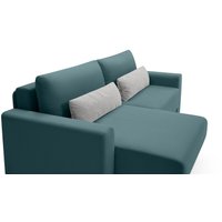 Угловой диван Mio Tesoro Таун 264 1.5ек-1.5пф (1367 серо-голубой)