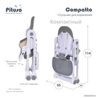 Высокий стульчик Pituso Compatto (dark grey)