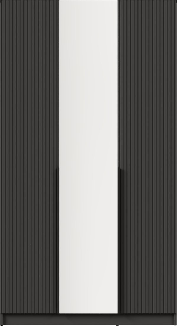 Шкаф распашной Black Red White SZF2D1L (графит/графит)
