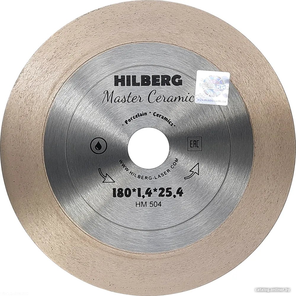 Отрезной диск алмазный  Hilberg Master Ceramic HM504