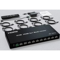 KVM переключатель USBTOP 8-ми портовый HDMI 4K USB с функцией делителя экрана