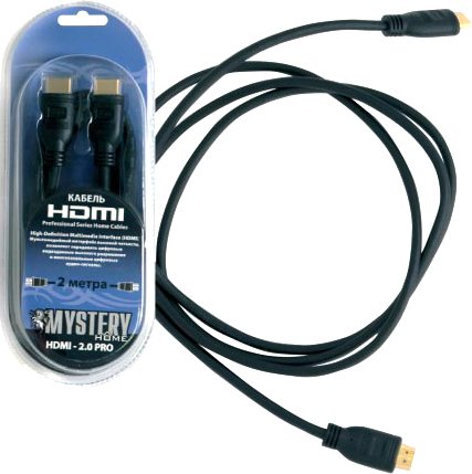 

Кабель Mystery HDMI - HDMI HDMI1.0pro (1 м, черный)