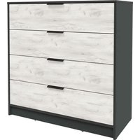 Комод Интерлиния Концепт КТ-К100 (дуб белый/антрацит)