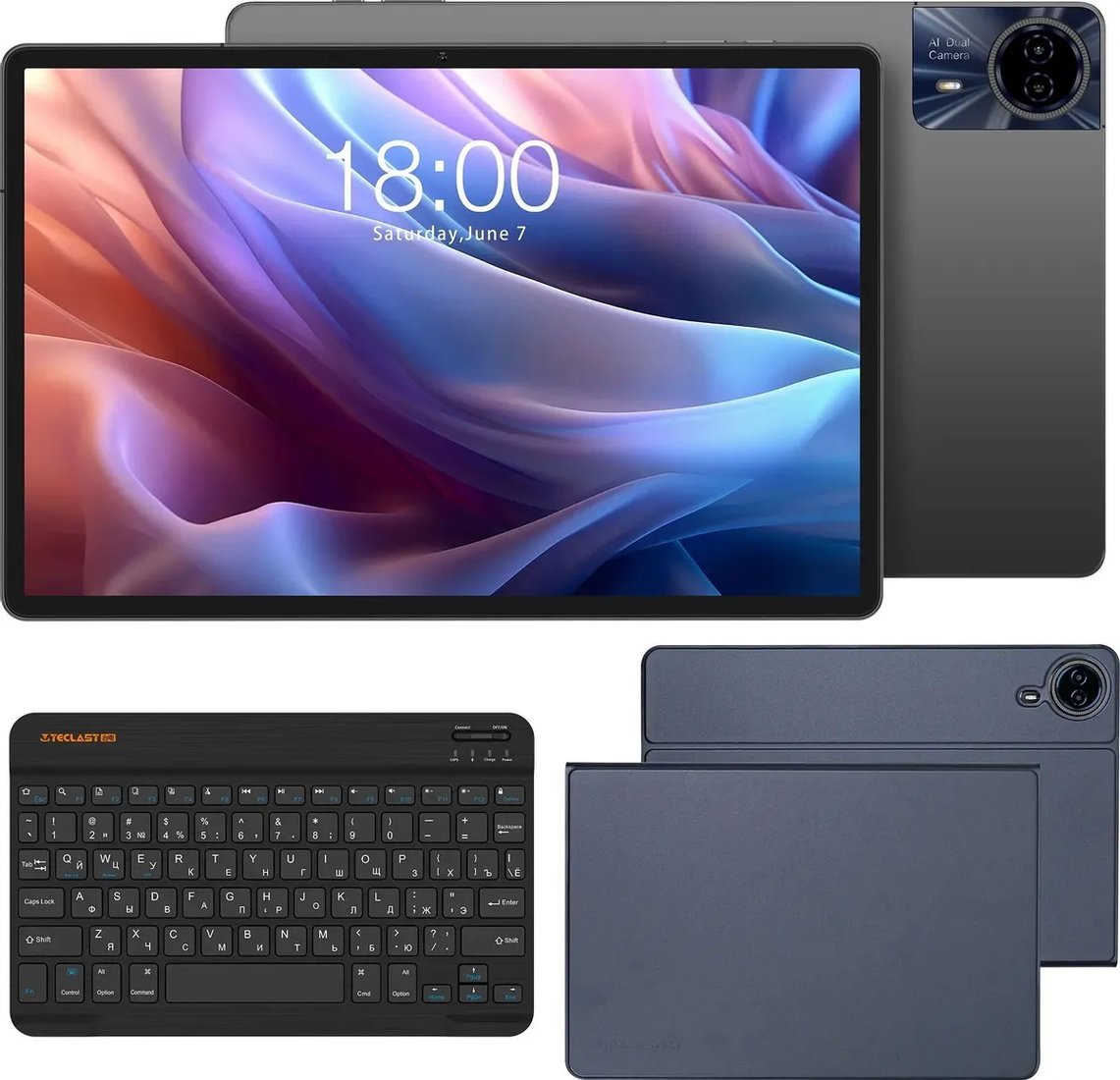 

Планшет Teclast T65 Max 8GB/256GB LTE (серый, с чехлом и клавиатурой)