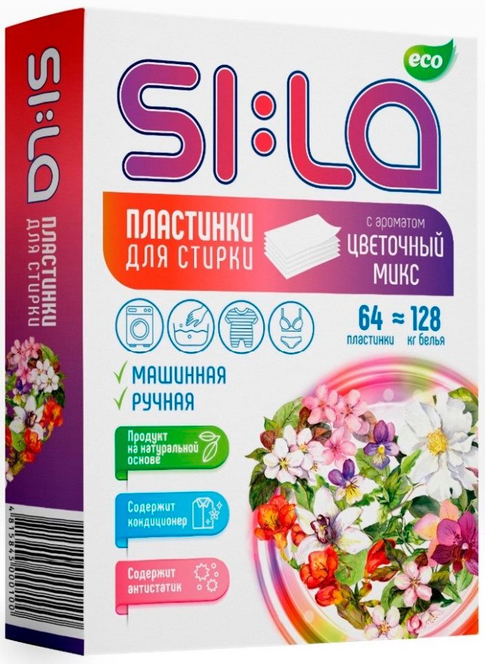 

Салфетки Sila Eco Цветочный микс (64 шт)