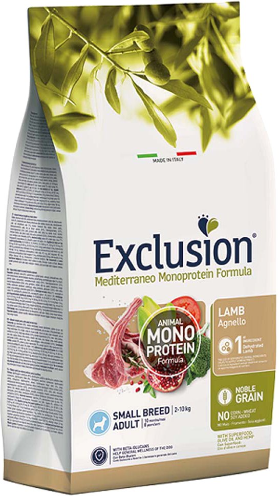 

Сухой корм для собак Exclusion Monoprotein Lamb Noble Grain для мелких пород с ягненком NGALS05 (500 г)