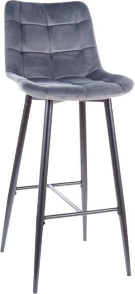 

Стул Signal Chic H-1 Velvet (bluvel 14 серый/черный)
