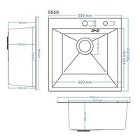 Кухонная мойка Schtoff Best Premium Black 5550