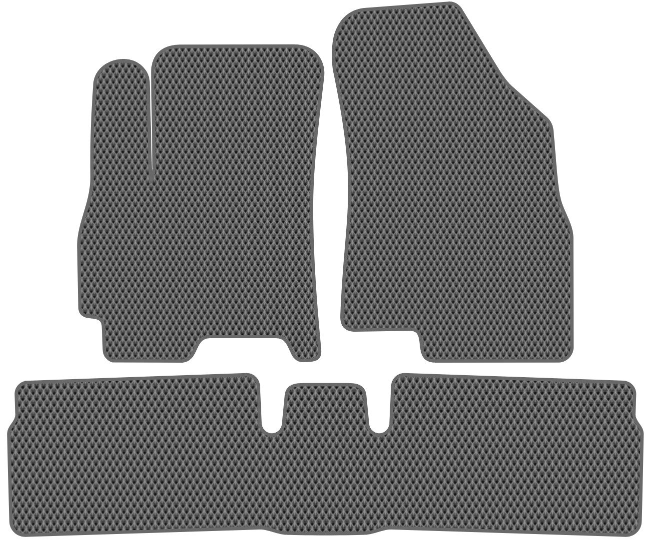 

Комплект ковриков для авто Alicosta Chery Tiggo 4 I (suv) 2017 - Н.В. задний цельный (серый, ромб)