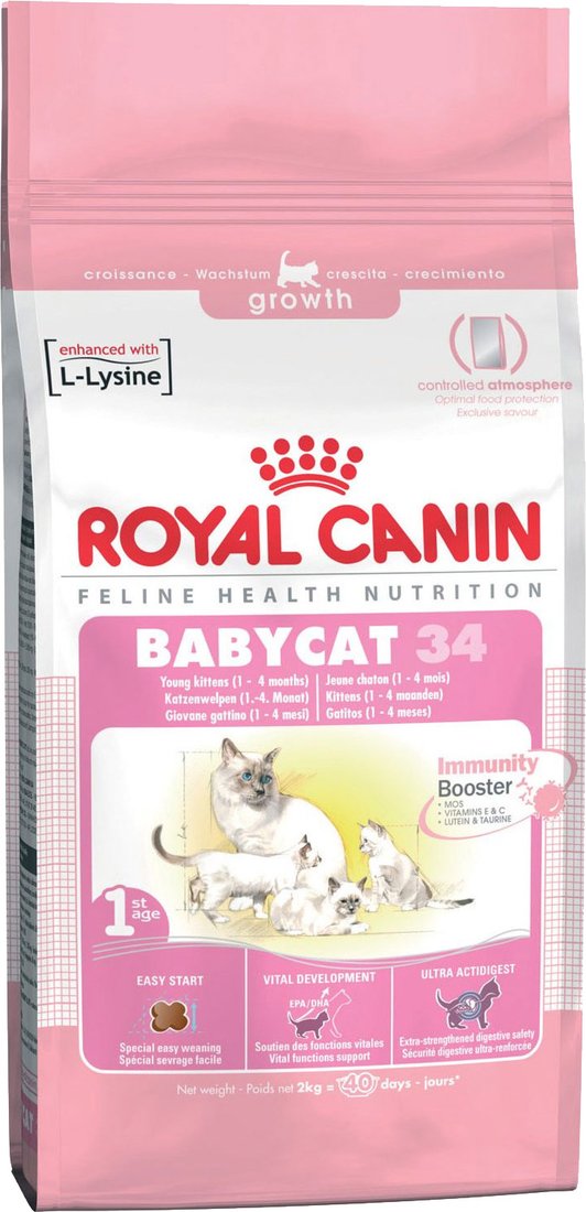

Сухой корм для кошек Royal Canin Babycat 34 0.4 кг