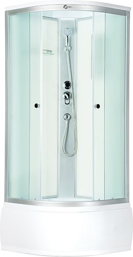 Душевая кабина Saniteco SN-8001W 100x100 (прозрачное стекло)