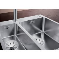 Кухонная мойка Blanco Andano 340/180-IF/A 525247 (с клапаном-автоматом, сатин)