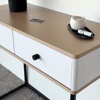 Туалетный столик без зеркала Shtabe Royal 5311 эко (макиато/черный/р.черная)
