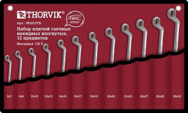 

Набор ключей Thorvik W2S12TB (12 предметов)