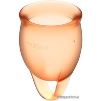 Менструальная чаша Satisfyer Feel Confident (оранжевый)