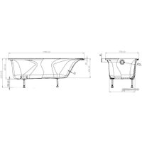 Ванна Astra-Form Вега 170x75