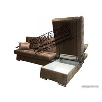 Угловой диван Асмана Марсель левый (хром/PG-2)