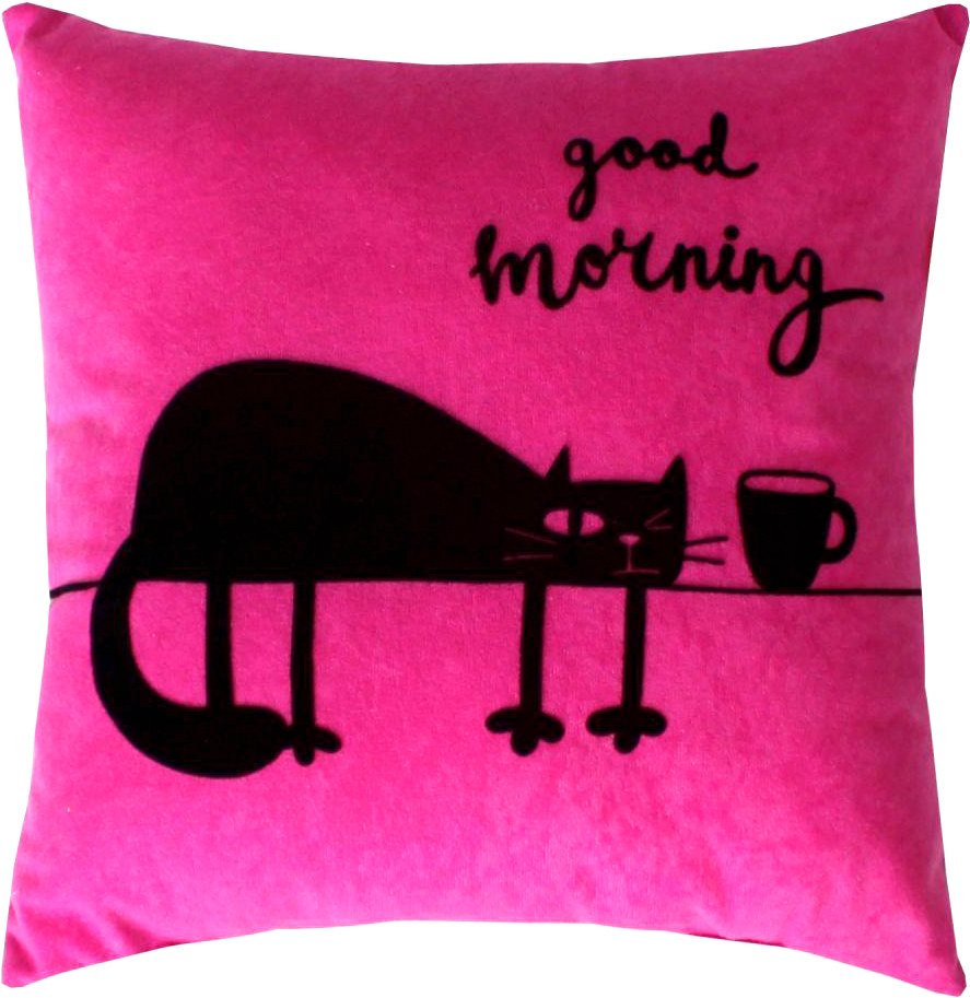 

Декоративная подушка Matex Meow. Good Morning 28-192 (фуксия/чернильный)