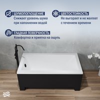 Ванна Lauter Estelle 120 21206020 (с черным подголовником)