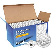 Пластиковая пружина для переплета Гелеос BCA4-25W 25 мм 50 шт (белый)