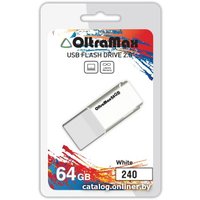 USB Flash OltraMax 240 64GB (белый) [OM-64GB-240-White]