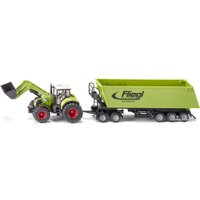 Трактор Siku Claas Axion 850 с погрузчиком и самосвалом 1949