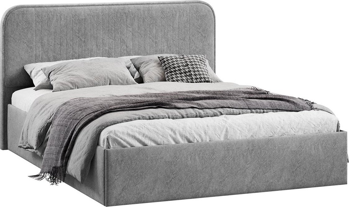 

Кровать Трия Тиффани c ПМ 180x200 Тип 1 и заглушиной (микровелюр Wellmart Silver)