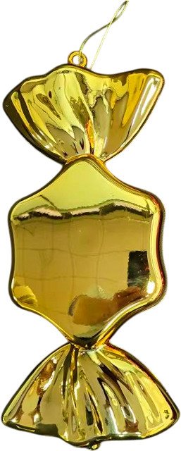 

Елочная игрушка GreenTerra Конфета Карамель 30см 202517А (золото)