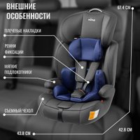 Детское автокресло Nino Simple ZY10 (черный/синий)