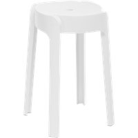 Табурет Woodville Bovel (белый)