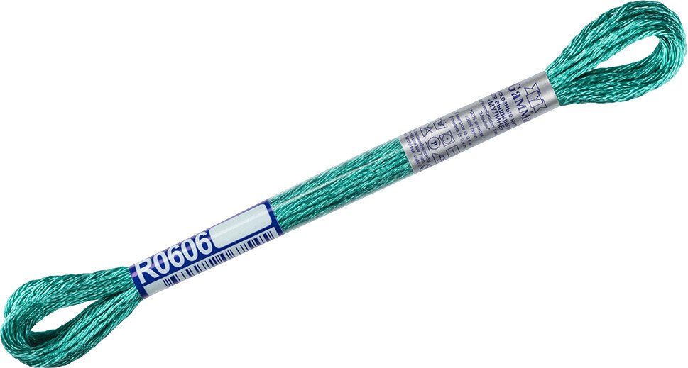 

Нитки для вышивания Gamma Мулине R0606 8 м (бирюза)