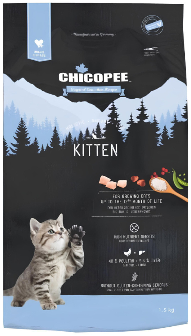 

Сухой корм для кошек Chicopee HNL Kitten 8 кг
