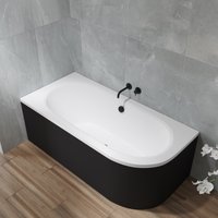 Ванна Lauter Bliss 150 L 21201051L (с каркасом и сифоном 21Y11021 матовый черный)