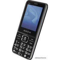 Кнопочный телефон Maxvi P22 (черный)