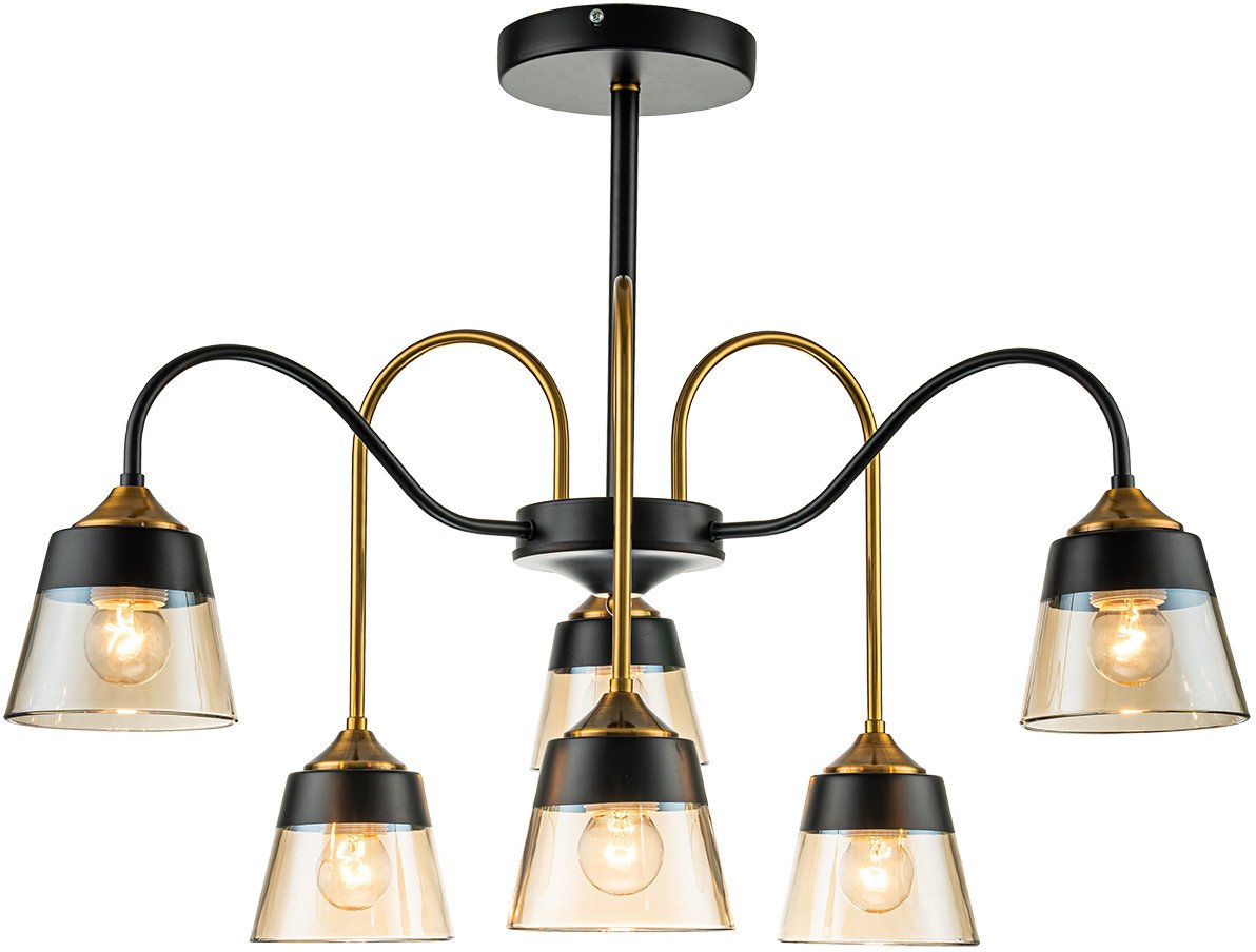 

Подвесная люстра Escada 1147/6P (Black/Brass)